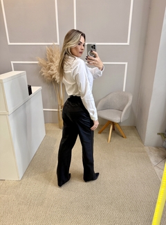 Camisa tricoline branca - Closet de Luxo