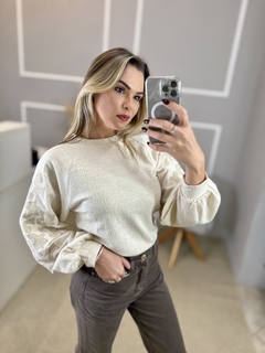 Blusa Gatabakana cashmere bordada - comprar online