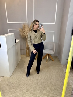 Jaqueta Gatabakana sarja oliva M - Closet de Luxo