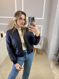 Jaqueta puffer preta