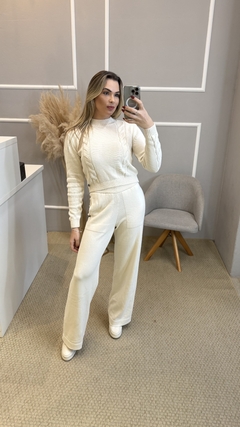 Blusa tricot off white P na internet