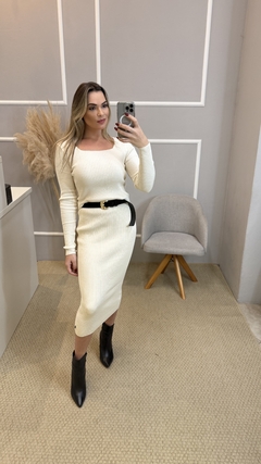 Blusa modal canelado off white P na internet