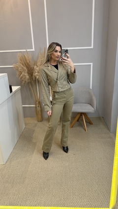 Calça Gatabakana risca verde 36 - Closet de Luxo
