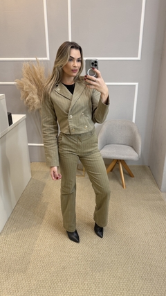 Calça Gatabakana risca verde 36 - loja online