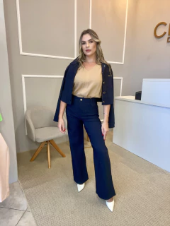Imagem do Blusa alfaiataria bege M