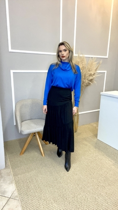 Saia Gatabakana viscose preta - loja online