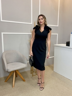 Vestido malha power preto 42 - Closet de Luxo