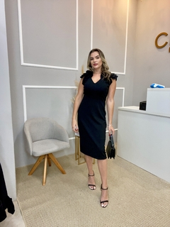 Vestido malha power preto 42