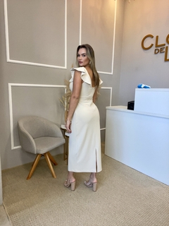 Vestido malha power nude - comprar online