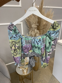 Cropped MyFT estampado PP