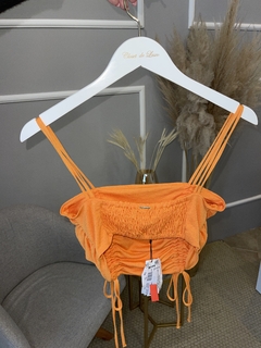 Cropped MyFt laranja P - comprar online