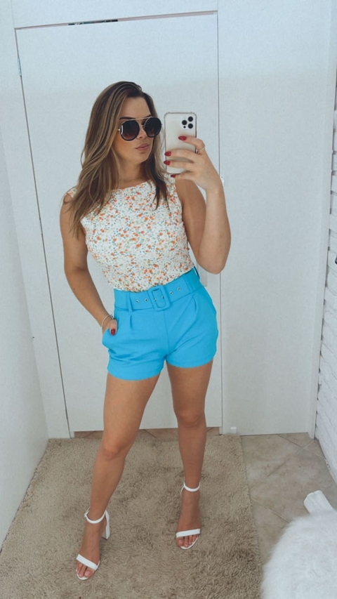 Short Alfaiataria Com Cinto P