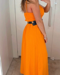 Vestido MYFT Super Midi Laranja M - comprar online