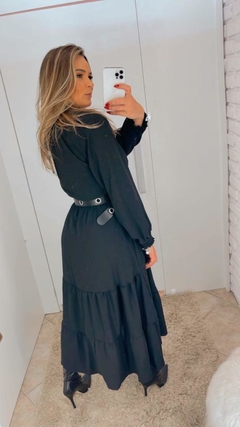 Vestido Gatabakana Longo Preto M na internet