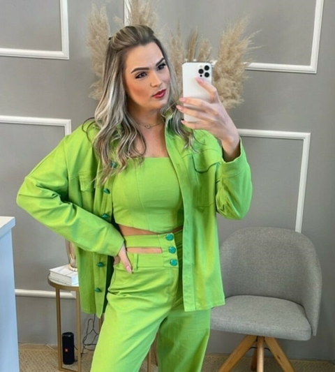 Camisa Closet Sarja Verde P