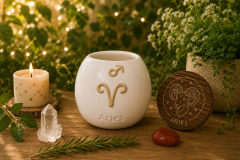 Mates Cerámica- Aries Simbología Astrológica