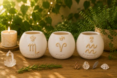 Mates Cerámica- Aries Simbología Astrológica - comprar online