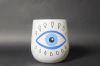 Mates Madera Algarrobo Pintado Mano Místico Ojo Turco