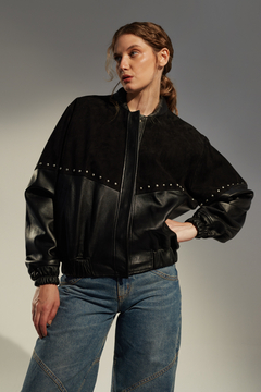 BOMBER BRANDON - 100% CUERO