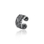 Piercing Pressão Folha Prata Envelhecida
