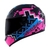 Capacete Norisk FF391 Pixel Matte Preto Azul Rosa