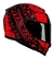 Capacete Axxis Eagle Breaking Preto Vermelho - loja online