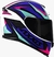 Capacete Axxis Eagle Power Gloss Branco Roxo Tifany - loja online