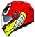 Capacete AGV K3 SV Birdy Multi Vermelho