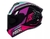 CAPACETE ASX DRAKEN COUGAR BRILHO PRETO PINK TIFFANY