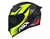 CAPACETE ASX EAGLE RACING ATTACKER BRILHO PRETO GRAFITE AMARELO