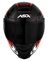 CAPACETE ASX EAGLE RACING DIAGON BRILHO PRETO GRAFITE VERMELHO na internet