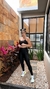 CONJUNTO FITNESS CINTURA ALTA POCKET CRAM - PRETO