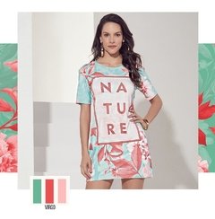 Vestido t-shirt com sublimação