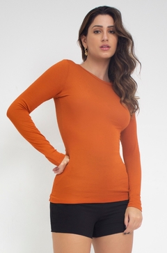Blusa lisa de malha
