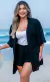 Kimono Saída de Praia Preto - comprar online