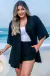 Kimono Saída de Praia Preto