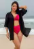 Kimono Saída de Praia Preto