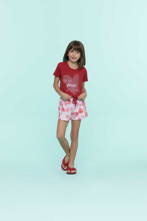 Pijama Corações Infantil 13276
