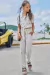 Conjunto de Top Cropped e Calça em Linho Fio Tinto 77461 Vic&Vicky - mimossecretos