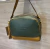 Cartera cuero bandolera verde y suela - comprar online