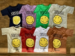Remera Manga Corta NIRVANA SMILE - comprar online