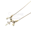 Cadena de Acero dorado con dijes CCA38