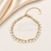 Pulsera Acero dorado doble DPU102