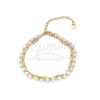 Pulsera Acero dorado doble DPU102 - comprar online