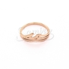 Anillo de Acero Dorado Rose LMR432