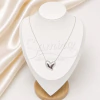 Cadena de Acero Blanco con dije NC1516