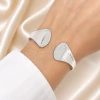Pulsera Esclava de Acero Blanco NE293