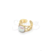 Anillo de Acero Dorado OAN98 - comprar online