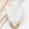 Cadena de Acero Dorado con dije PCA108