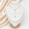 Cadena de Acero Dorado con dije PCA114